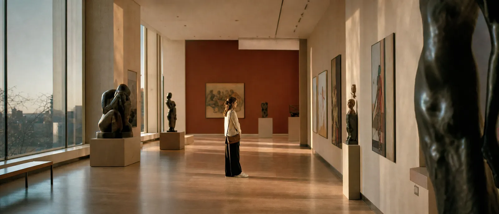 Inside one of Belgrade's museums