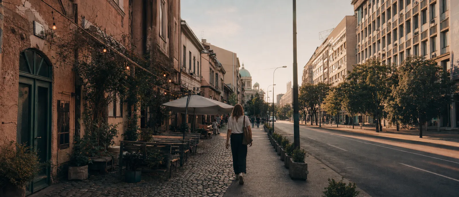 Belgrade's contrasting neighbourhoods, from old lanes to modern boulevards