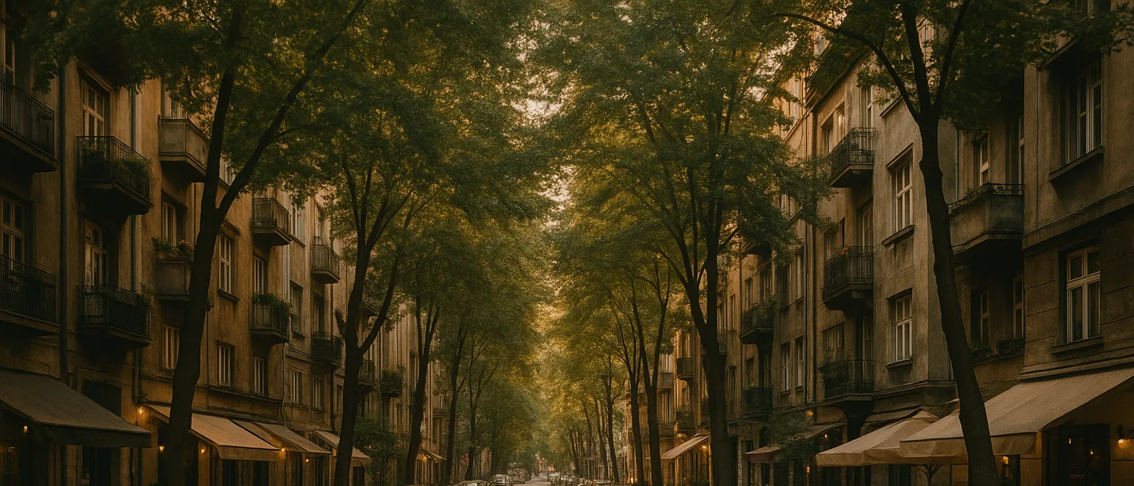 Split view of central Belgrade: a lively café street in Dorćol on one side and a calm residential plateau near Saint Sava Temple in Vračar on the other.