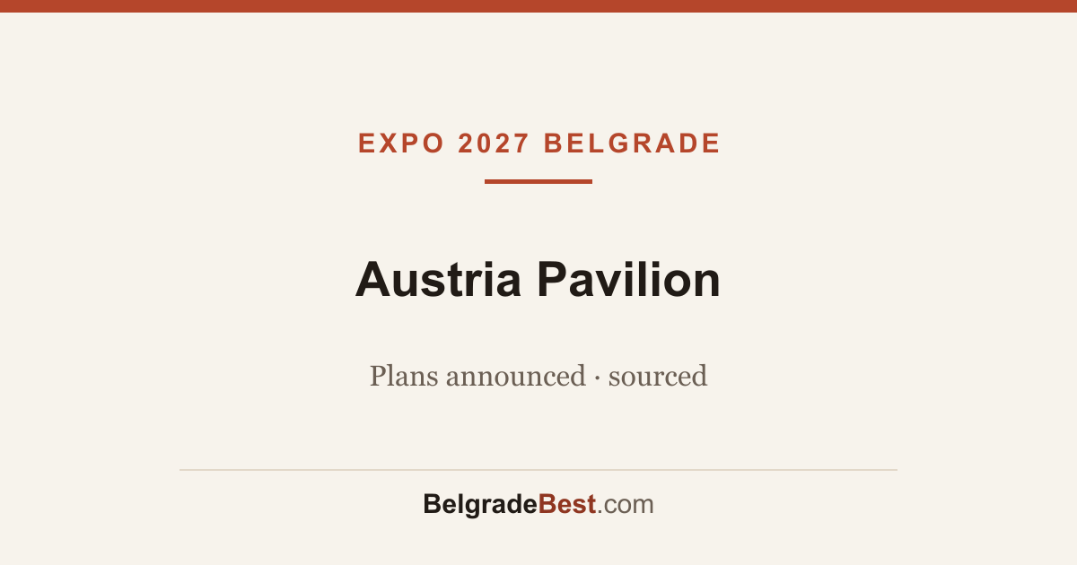 Österreichischer Pavillon – Expo 2027 Belgrad