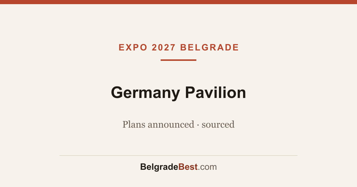 Deutscher Pavillon – Expo 2027 Belgrad