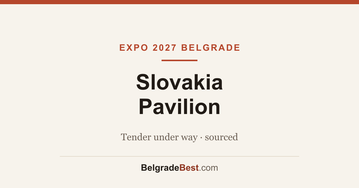 Slovakia Pavilion — Expo 2027 Belgrade